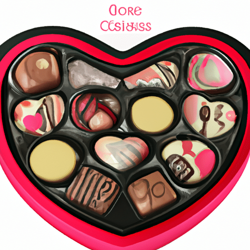 chocolat_en_forme_de_coeur Délicieux chocolats cœur fondant.