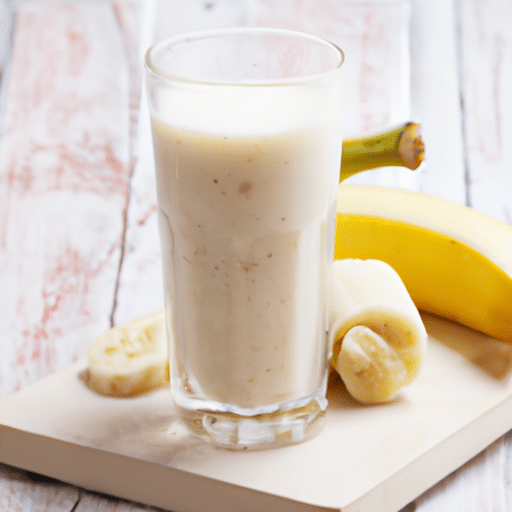 Lait de banane crémeux et délicieux