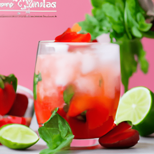 mojito_fraise_sans_alcool Boisson rafraîchissante: Mojito fraise sans alcool