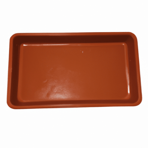 PLAT A FOUR EN TERRE VERNISSEE -la bourguignonne - Haut: 5cm